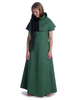 Mittelalter Kleid Hrist in Grün Frontansicht 2