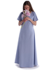 Mittelalter Kleid Hrist in Hellblau Frontansicht 2