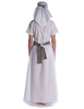 Mittelalter Kleid Hrist in Weiß Rückansicht 2