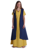Mittelalter Kleid Hrist in Gelb Frontansicht 6