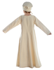 Mittelalter Kinderkleid Geirdriful in Beige Rückansicht