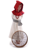 Mittelalter Kinderkleid Geirdriful in Beige Frontansicht 5
