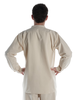 Freizeit Hemd Bran in Beige Rückansicht