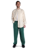 Freizeit Hemd Bran in Beige Frontansicht 3