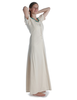 Mittelalter Kleid Nereja in Beige Seitenansicht