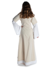 Mittelalter Kleid Saelde in Beige Rückansicht