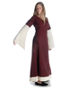 Mittelalter Kleid Saelde in Rot Seitenansicht