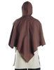 Mittelalter Cape Madius in Braun Rückansicht