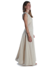 Mittelalter Kleid Peronella in Beige Seitenansicht