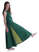 Mittelalter Kleid Peronella in MISSING: green-lightgreen Seitenansicht
