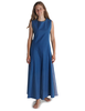 Mittelalter Kleid Peronella in MISSING: royalblue-lightblue Frontansicht