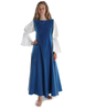 Mittelalter Kleid Peronella in MISSING: royalblue-lightblue Frontansicht 2