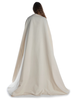 Wikinger Umhang Lara in Beige Rückansicht