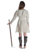 Mittelalter Kleid Isabetta in Beige Rückansicht