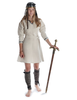 Mittelalter Kleid Isabetta in Beige Frontansicht