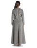 Wikinger Kleid Catella in Fischgrät Brown-Weiß Rückansicht