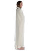 Wikinger Umhang Kristin in Beige Seitenansicht