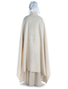Wikinger Umhang Kristin in Beige Rückansicht