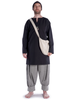 Mittelalter Tasche Ake in Beige Frontansicht