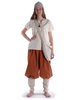 Mittelalter Tasche Ake in Beige Frontansicht 4