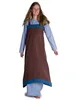 Wikinger Überkleid Urd in Braun Frontansicht 2