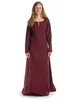 Wikinger Kleid Svava in Rot Frontansicht