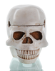 Piraten Totenkopf-Schale Kuraus in Beige Frontansicht