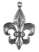 Ritter Anhänger Chlodwig (Heraldik) aus Metall in Silbern Frontansicht