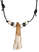 Mittelalter Halskette Johfrit aus Yak-Zahn in Beige Frontansicht