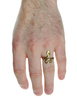 Mittelalter Ring Glaukos aus Messing in  Frontansicht 4