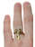 Mittelalter Ring Glaukos aus Messing in  Frontansicht 5