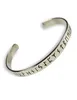 Wikinger Armreif Trygve aus Weißmetal in Silbern Frontansicht