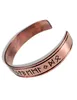Wikinger Armreif Runar aus Kupfer in Kupferfarben Frontansicht 3