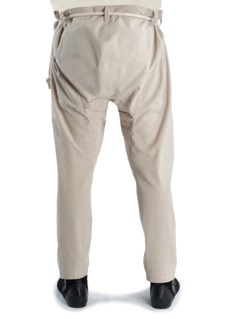 Mittelalter Strick Urian aus Baumwolle in Beige Frontansicht 9