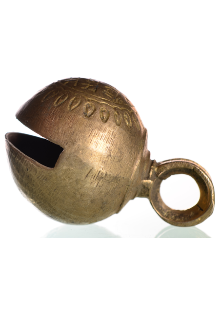 Mittelalter Glöckchen Babehilt in Golden Frontansicht 4