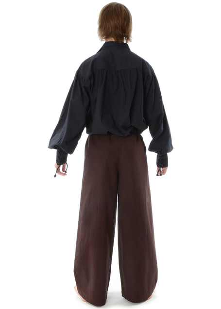 Mittelalter Hose Jovelin in Braun Rückansicht