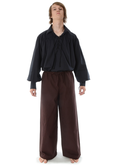 Mittelalter Hose Jovelin in Braun Frontansicht