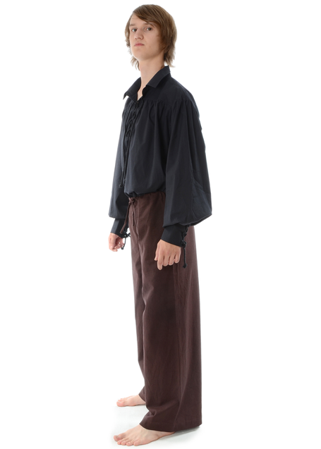 Mittelalter Hose Jovelin in Braun Seitenansicht