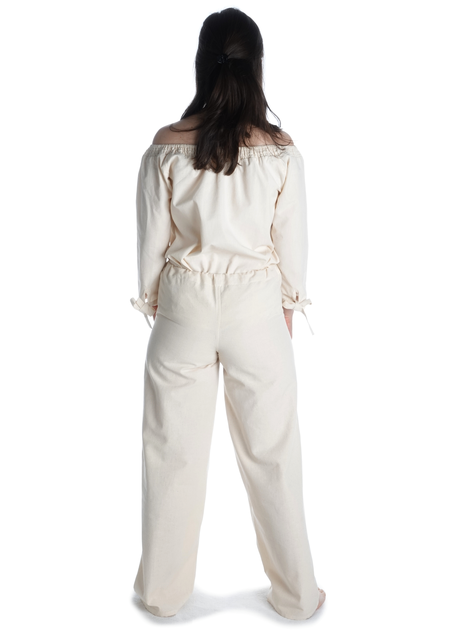 Mittelalter Hose Dulzepta in Beige Rückansicht