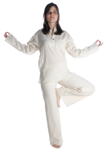 Mittelalter Hose Dulzepta in Beige Frontansicht 3