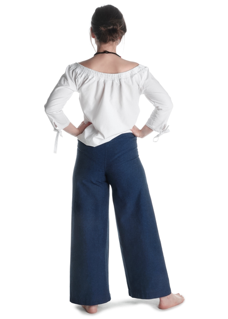 Mittelalter Hose Dulzepta in Blau Rückansicht