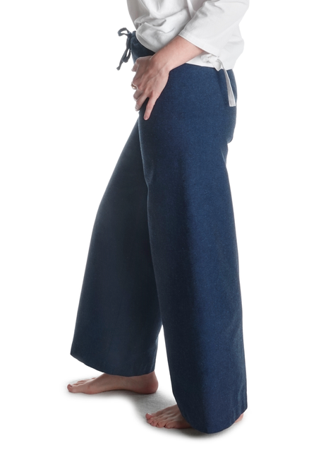 Mittelalter Hose Dulzepta in Blau Seitenansicht