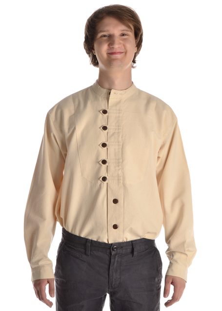 Mittelalter Hemd Erec in Beige Frontansicht 2