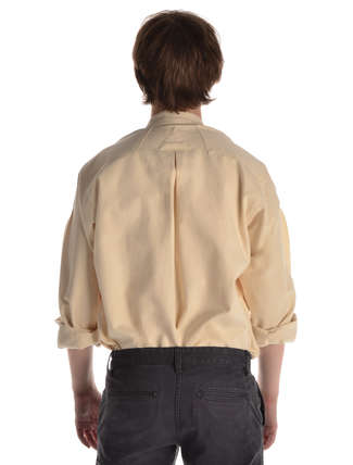 Mittelalter Hemd Gawan in Beige Rückansicht 2