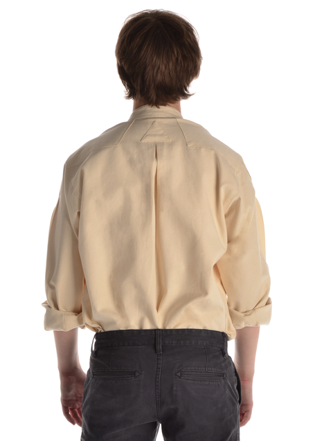 Mittelalter Hemd Gawan in Beige Rückansicht 2