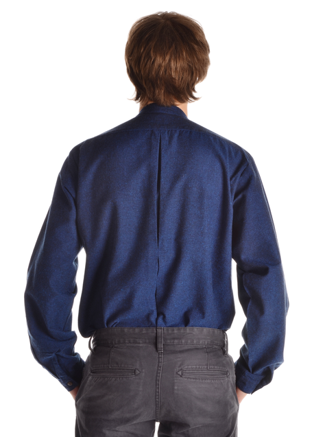 Mittelalter Hemd Orilus in Blau Rückansicht