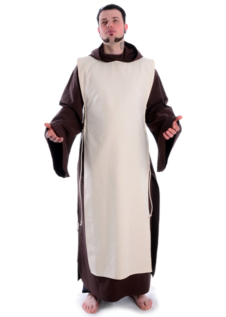 Mittelalter Skapulier Arnalt in Beige Frontansicht