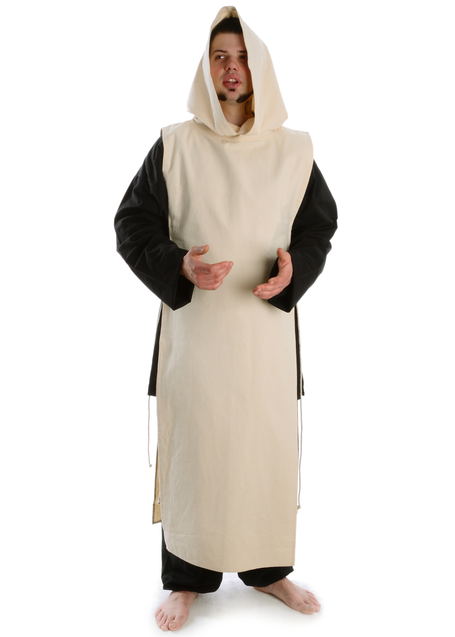 Mittelalter Skapulier Kanliun in Beige Frontansicht