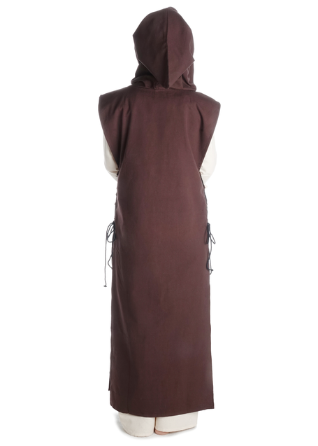 Mittelalter Skapulier Kriemhild in Braun Rückansicht 2
