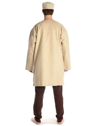 Mittelalter Tunika Dietrich in Beige Rückansicht 2